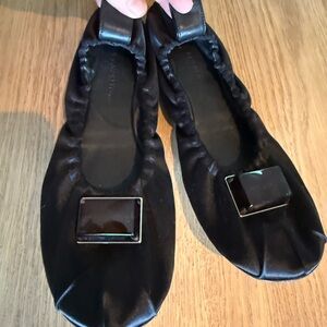 Paul Andrew Ballet Cube Satin Flats